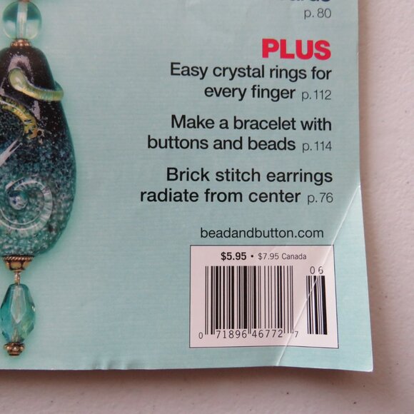 Bead and Button Magazine Creative Ideas For The Art of Beads Jewelry June 2007 - Picture 13 of 13